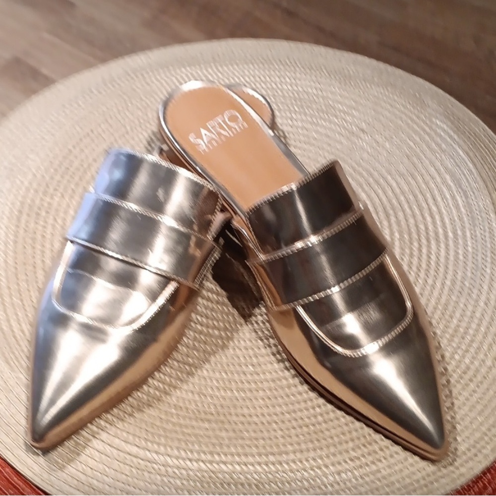FRANCO SARTO MULES metallic gold copper - Picture 8 of 8
